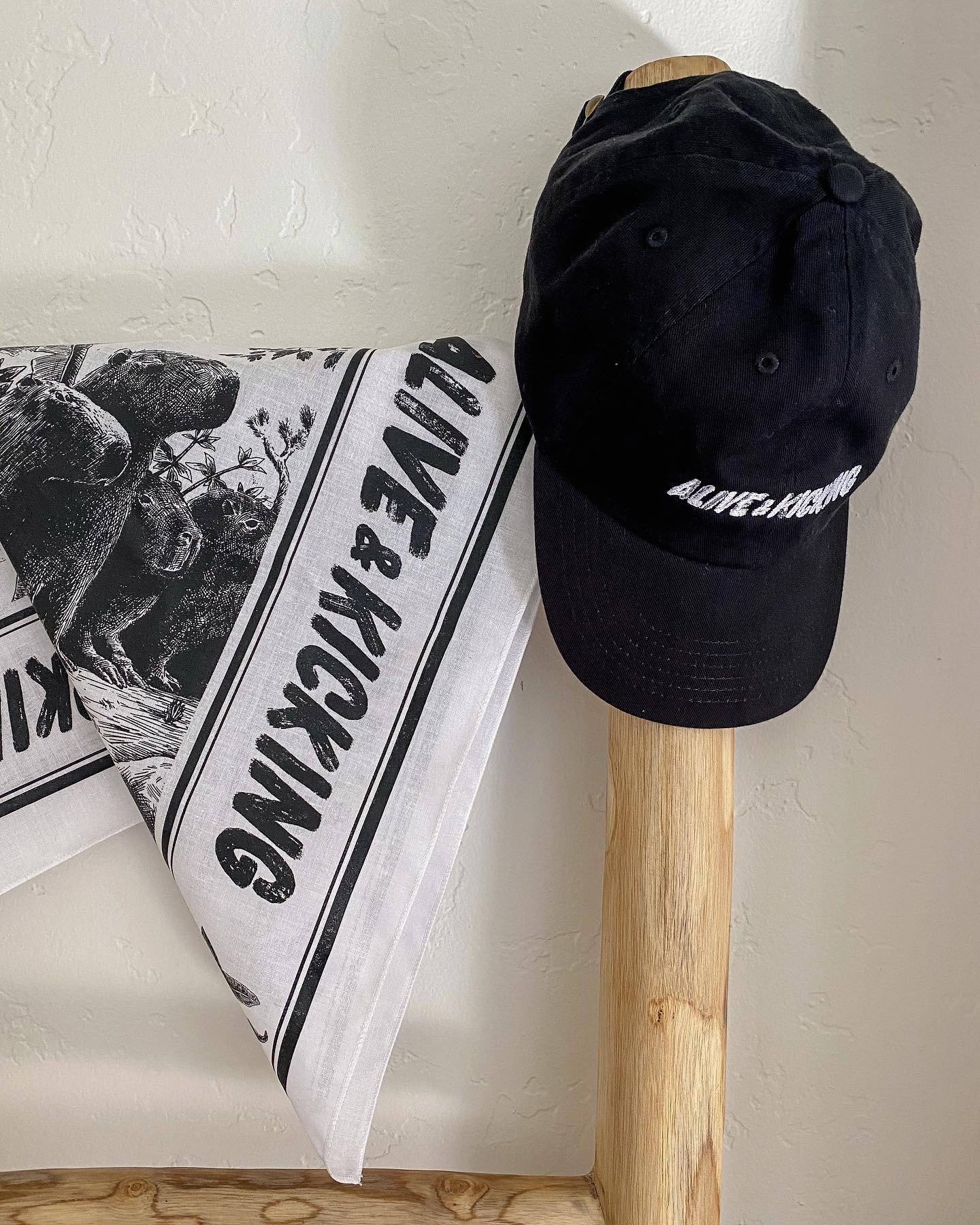 Hat and bandana merchandise