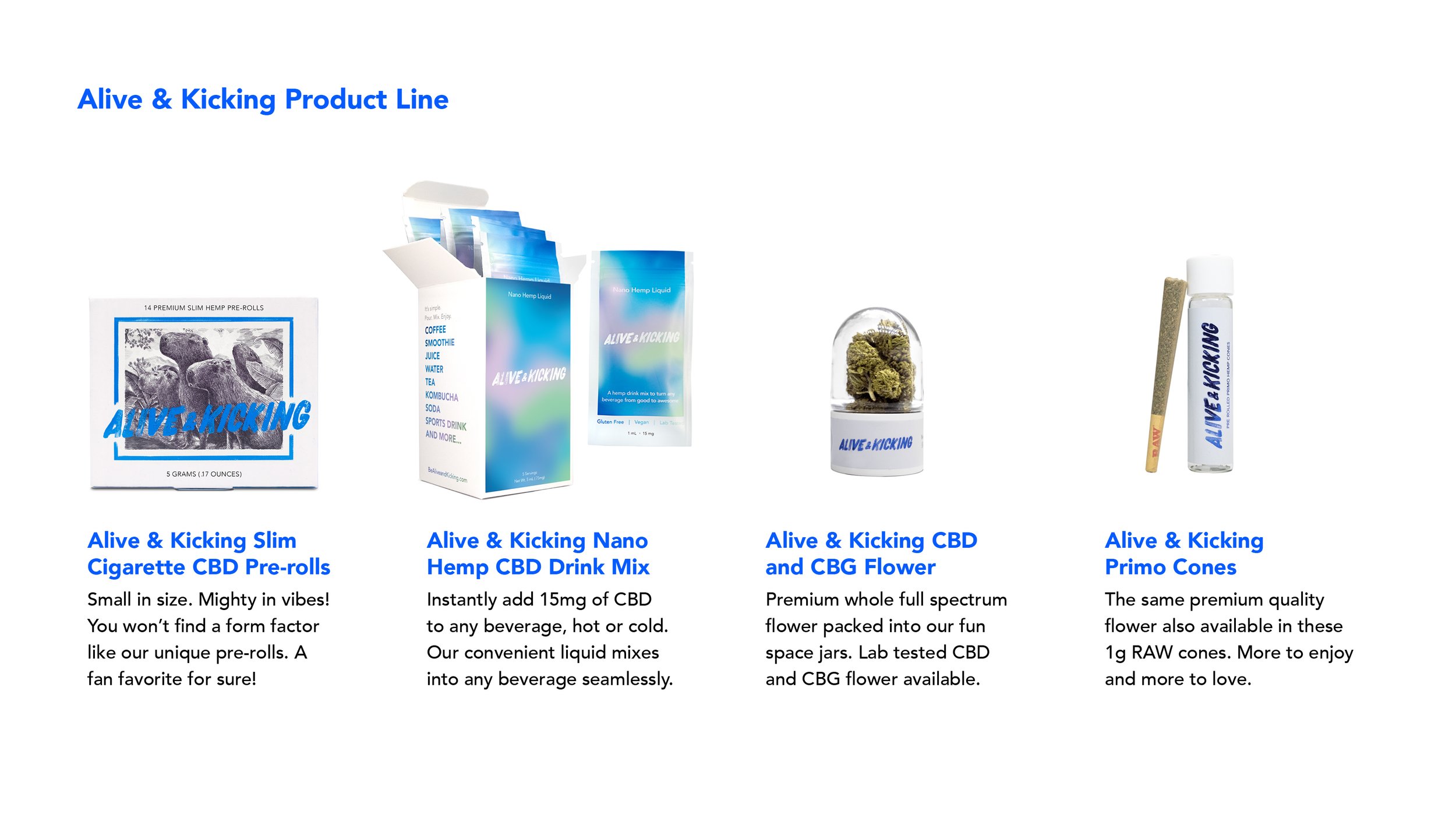 Alive & Kicking brand board 3