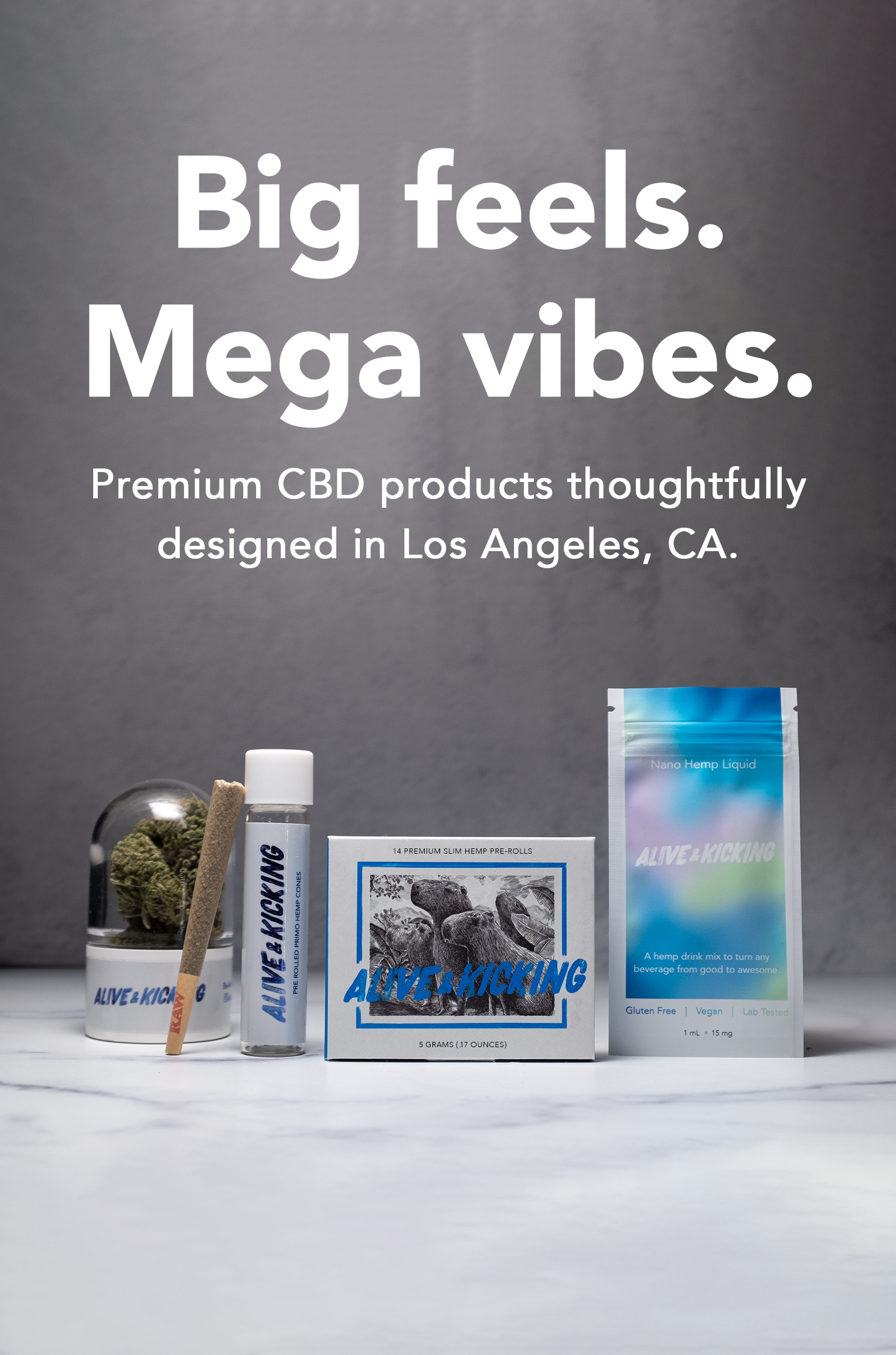 Vertical brand header