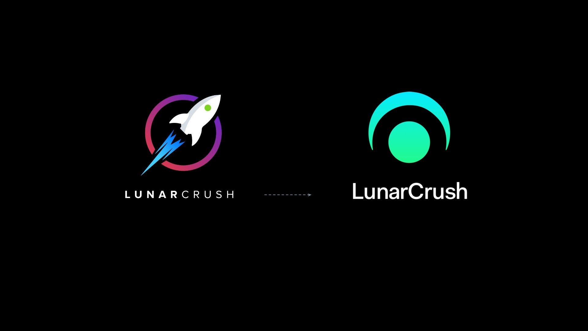 LunarCrush logo: old versus new